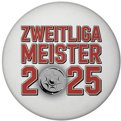 Köln Zweitliga Meister 2025 Magnet mit Flaschenöffner mit Meisterschale der 2. Liga Aufsteiger Meisterschalen-Magnet als besonderes Kölngeschenk