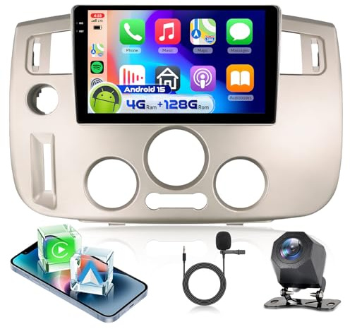 4G 128G VECHTEL 9 Radio para Coche con Bluetooth para Renault Scenic 2003-2009 Carplay Android Auto,WiFi GPS,RDS/FM Radio con cámara de visión Trasera AHD