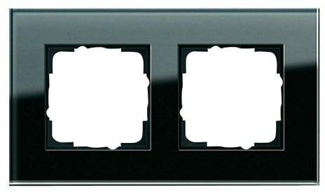 Gira 021205 021205 Rahmen 2-fach Esprit Glas, schwarz