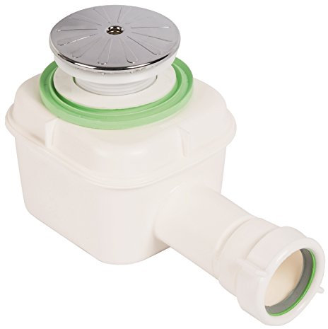 Juego de desagüe de ducha de 52 mm, cromado