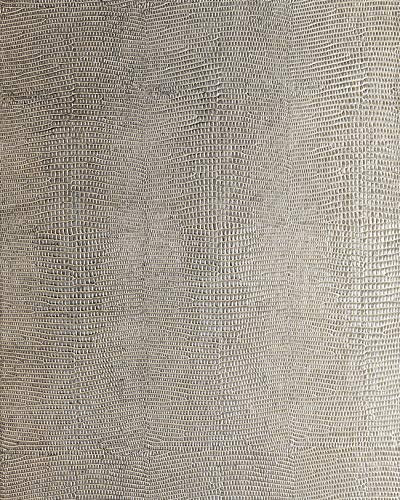 Wandpaneel Leder WallFace 12893 LEGUAN Design Blickfang Deko selbstklebende Tapete Wandverkleidung silber-grau 2,60 qm