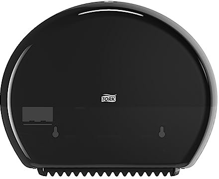 Tork Distributeur pour Papier Toilette Rouleau Mini Jumbo noir T2, fermé, gamme Elevation, 555008