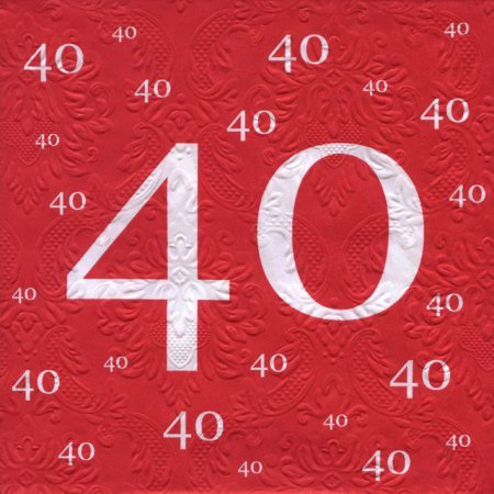 AC Servietten 40 rot, 20 St.
