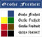 Melis Folienwerkstatt Schild – Große Freiheit Hamburg - Straßenschild Design – 52x11cm – 8 Farben + 4 Schriften + Bohrlöcher Aufkleber Hartschaum Aluverbund -S00215-023