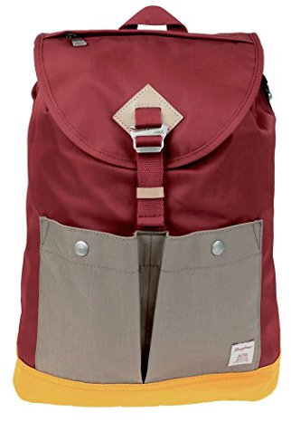 Doughnut Montana Rucksack Unisex 17L mit Laptopfach & Handtasche I ideal als Leichter Reise- oder City-Rucksack I Travel Rucksack funktionell & handgefertigt I Daypack in Wine X Hazelnut