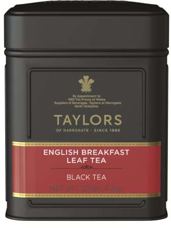 Taylors of Harrogate English breakfast Loose Leaf tea 125g (1 x Caddy)