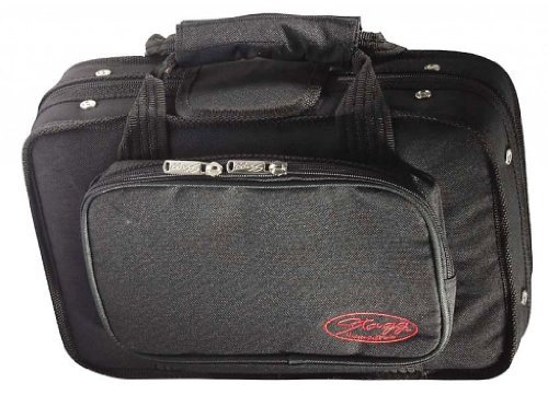 Stagg HBB CL Weiche Tasche für Klarinette mit verstellbaren Schultergurten, Schwarz