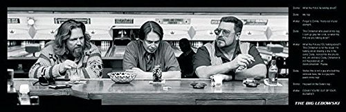 Close Up The Big Lebowski Poster Zitate (91,5cm x 30,5cm) + Ãœ-Poster