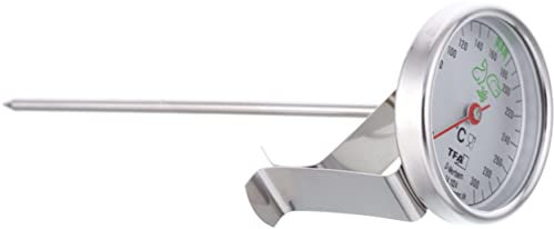 TFA Dostmann Analoge Fett-Thermometer, 14.1024, zum Frittieren, aus Edelstahl, hitzebeständig