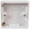 Pro Elec PE01009 1-Gang White Surface Mount Pattress Box 16mm