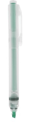 MUJI Retractable Highlighter Pen 5-Colors Pack Yellow Blue Pink Orange Green Refillable