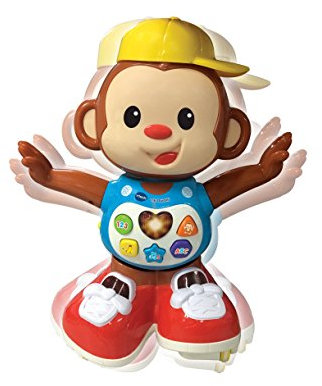 VTech - Titi Ouistiti – Singe interactif – Jouet Singe – Jouet Bebe 12/36 Mois – Brun – Version FR