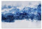 Blue White Navy Mountains Kitchen Worktop Protector Saver Glass Chopping Board