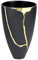 Lambert - Vase - Dekorationsobjekt - Kuori - Anthrazit Gold - Maße (ØxH): 22 x 35 cm