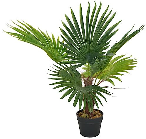 vidaXL Plante Artificielle avec Pot Palmier Décor Floral Fleur Artificielle Décoration Salon Salle de Séjour Bureau Maison Intérieur 70 cm