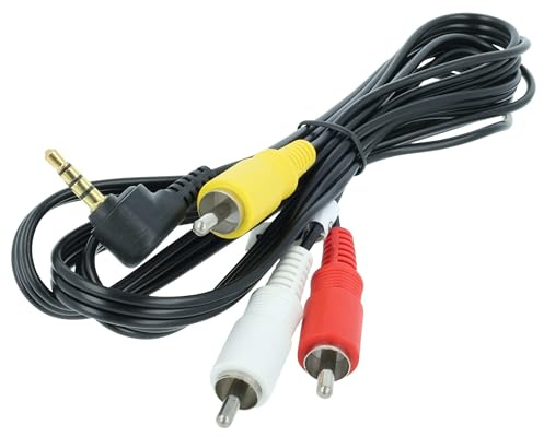vhbw Audio Video Composite Kabel kompatibel mit JVC GZ-MS100US | GZ-MS100EK Kamera, Digitalkamera - AV-Kabel