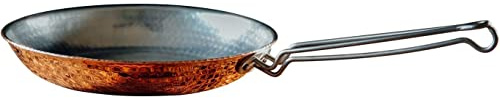 Sertodo Copper Skillet Pan | 10 inch Diameter | Patented Stainless Steel Handle System | Naturally Non-Stick Tin Lining, Pure Copper Body | Professional Kitchen Grade | Elegant, Durable, Functional