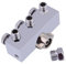 Couple Air Compressor Splitter Manifold Fitting Airbrush Parts Face Painting Air Hose Splitter metal for Temporary Tattoos