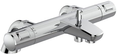 Ideal Standard - Ceratherm T25, Miscelatore esterno termostatico con bocca fissa per vasca, Cromato