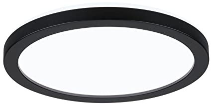 Paulmann 71011 LED Panel Atria Shine 190mm rund incl. 1x11,2 W Tageslichtweiß Schwarz Lichtpanel Kunststoff Deckenpanel 4000 K