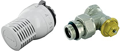 COMAP Kit thermostatique SENSITY équerre 1/2JT - Inclus tête thermostatique Sensity M30 + corps thermostatique Kv réglable - RK858424