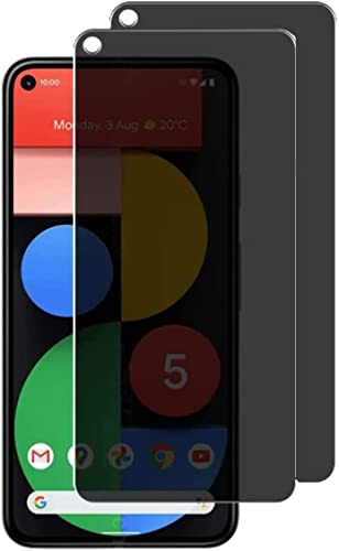 [2 Stück] Anti-Spy Tempered Glass Sichtschutz für Google Pixel 4a 5G, Blickschutzfolie Gehärtetem Glas, Kratzfest, Displayschutzfolie Anti-Spähen Privatsphäre Sichtschutzfolie