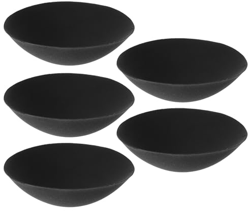 PRETYZOOM Large Round Bra Pads 5 Pairs Removable Chest Pads for Swimwear Sports Yoga Lingerie Insert Cups
