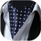 HISDERN Krawattenschal Navy blau Herren Hochzeit Ascot Krawatte Gepunktete Elegant Business Halstuch