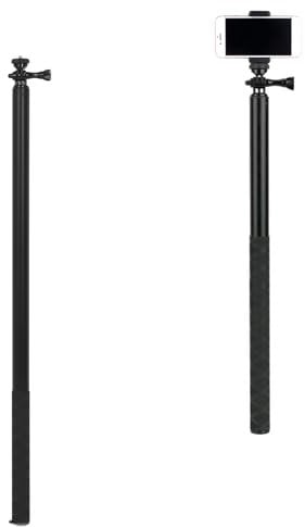 Ultra Long Selfie Stick Monopod Pole, 3m/118in Extendable Selfie Stick Pole Handheld Monopod with 1/4in Thread, Compatible with Action Cameras