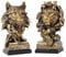 Yunjuhop Löwe Deko Skulpturen Wolf Skulptur Deko Anwendbar auf Büro Dekoration Wohnzimmer Deko Modern Pet Head Statue Antike Deko Löwe Pet Head (Löwe Wolf)