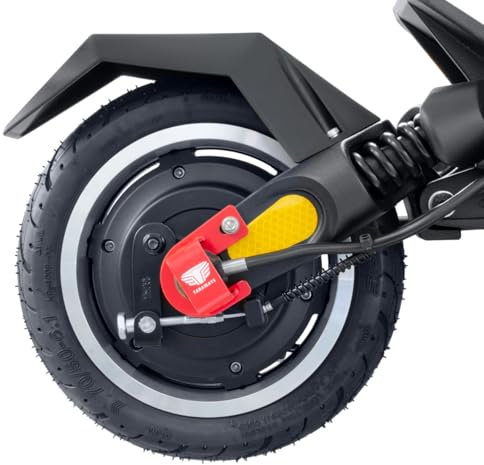 M365Lyon Protection de Câble de Moteur Trottinette Dualtron Mini pour la Roue Arrière (Rouge)