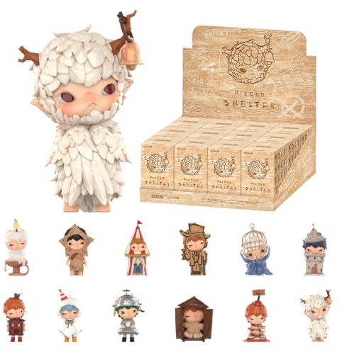 POP MART Hirono Shelter Pop Figuren - Zufällige Anime Actionfiguren, Sammelfiguren, Kunstspielzeug, Geschenk 12Pack