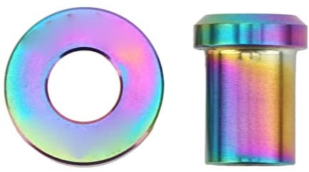 Qukaim Brake Calipers Nuts Bike C Brake Caliper Nuts, M6x10mm, Lightweight C Clamp Fixed Nuts for Road Bike Replacement Parts, Protection, Colorful