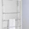 Home Beauty | 3 Tier Chrome Over Door Clothes Airer Towel Rail Rack Hanger Bar Holder Bathroom Bath Towels Storage Organizer | (60L x 12W x 70H CM)