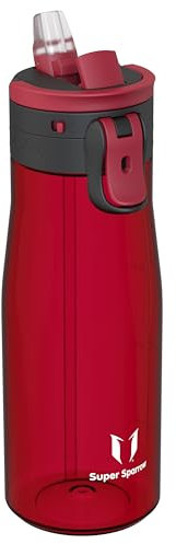 Sparrow Water Bottle 1L - One-Tap TouchFlow Water Bottles with Straw - Non-Toxic - BPA Free Tritan Bottles - Leak Proof & Sustainable Drinks Bottle for Sports, Outdoors