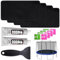 Vibbang Trampoline Patch Repair Kit, Rectangular On Patches Replacement Rectangular Repair Patches Set Including Patches, Glue, Scraper, Dry Wet Wipes, Repair Holes Or Tears In A Trampoline Mat