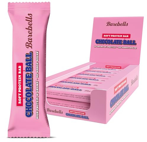 Barebells Protein Riegel – 16g High Protein Bar, Zuckerarm, Eiweißriegel, Ohne Palmöl – Chocolate Ball, 12 x 55gr
