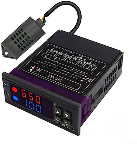 HpLive SHT2000 Digitaler Temperatur und Feuchtigkeitsregler Thermostat mit LCD Display für Heizung Kühlung -20 bis 60°C(12V)