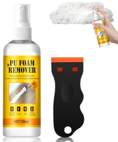 Limpiador Espuma Poliuretano, Disolvente Pegamento, Penetración Rápida | Foam Cleaner para Reformas del Hogar, Limpieza Diaria, 100ml