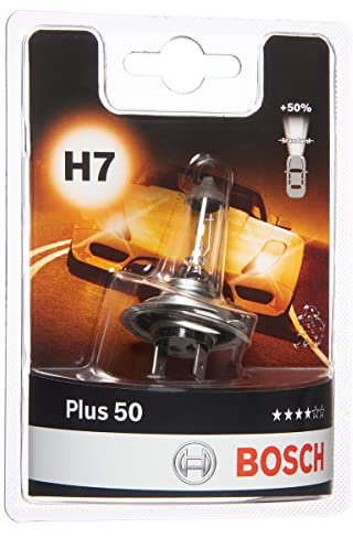 Bosch H7 Plus 50 lampe de phare - 12 V 55 W PX26d - 1 ampoule
