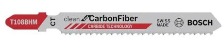 BOSCH Stichsägeblatt T 108 BHM, Clean für Carbon Fiber, 2608667449