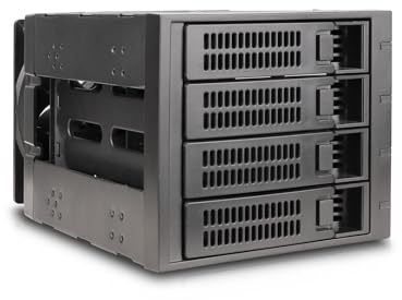 Rosewill 3 x 5.25-Inch to 4 x 3.5-Inch Hot-swap SATAIII/SAS Hard Disk Drive Cage - Black (RSV-SATA-Cage-34)