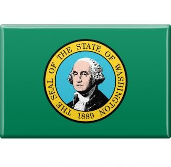 Magnet - US-Bundesstaat Washington - Gr. ca. 8 x 5,5 cm - 37147 - Küchenmagnet