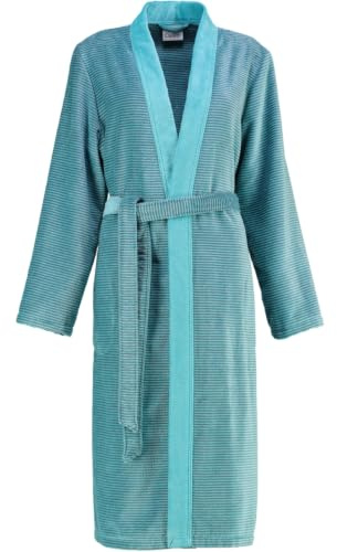 Cawö Bademäntel Damen Kimono Two-Tone 6431 türkis - 47