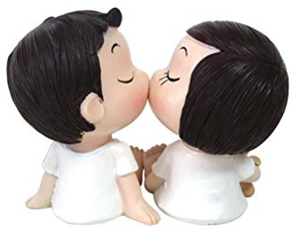 VORCOOL Figuren Deko Paar Harz Garten Ornament Puppe kleine Auto Tisch Hochzeit Mode-Figur Dekoration