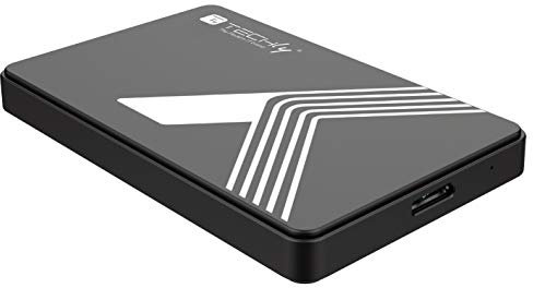 Techly 107487 Box Esterno USB3.0 per HDD/SSD SATA 2,5 Nero Nero