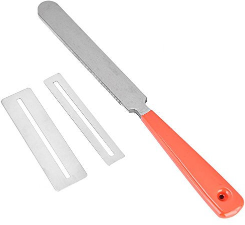 Set di lime per chitarra, chitarra in acciaio inossidabile, tastiera per tastiera, kit di strumenti per la riparazione della tastiera, accessori, 1 strumento di macinazione e 2 guarnizioni