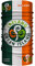 Club of Heroes Irland Bandana, nahtloses Multifunktionstuch aus weicher Mikrofaser/atmungsaktiv Schlauchschal Halstuch Schal/Ireland Kleeblatt Irisch Island Reise Reiseführer Flagge Patches