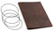 A5, revolutionäres, nachhaltiges X17-Konzept für Notizbuch, Personal Organizer und Terminplaner/Hülle für 3 Hefte! Belgisches Leder dunkel-braun, Kastanie, Made in Germany,17 Jahre Garantie*