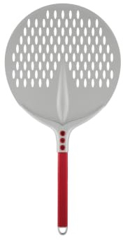 Cerutti Inox - Pala pizza Tulip in alluminio anodizzato tonda forata Ø33 cm con manico 30 cm
